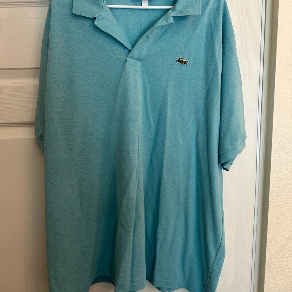 Lacoste Men's Blue Polo Shirt. No Stains or Rips Non Smoking Home